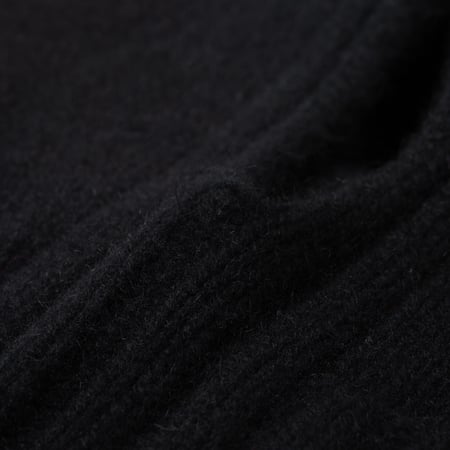 flaneurs MACKIE cagoule laine Wick Hood Black detail