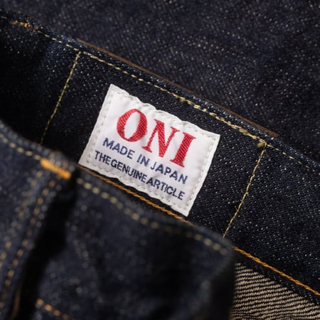Image flâneurs jeans ONI DENIM / 288-GC15 15oz Greencast Denim Regular Straight détail 2