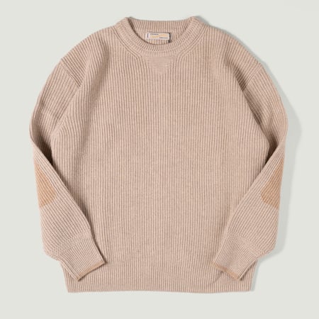 Image flâneurs FRIZMWORKS / Patch Round Pullover Knit Oatmeal vignette
