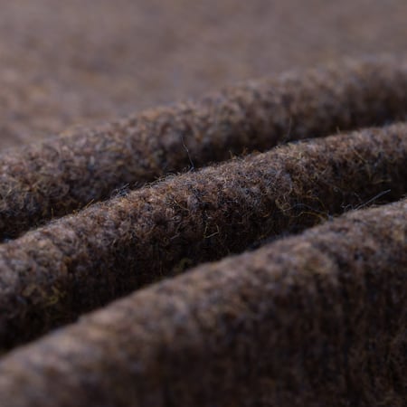 image flâneurs FRIZMWORKS / Brushed Wool Round Cardigan Brown détail matière