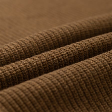 image flâneurs FRIZMWORKS / Wool Deck Zip Up Cardigan Cinnamon détail matière