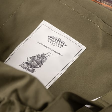 Image Flâneurs Frizmworks  Heritage Hunting Cross Bag Olive détail 4