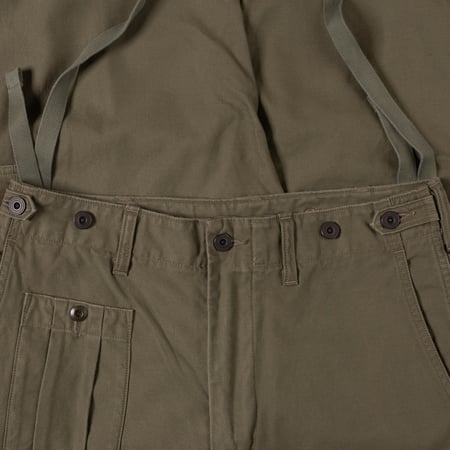 Image Flâneurs NIGEL CABOURN / Army Cargo Pant Dark Green détail ceinture