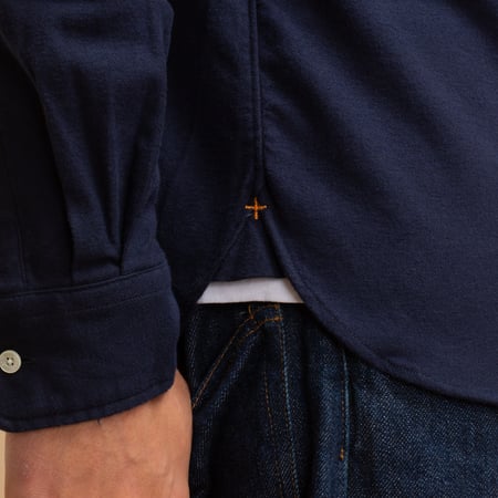 BEAMS PLUS flâneurs BD Flannel Solid Navy 3