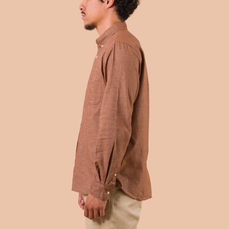 B.D. Flannel Solid Brown