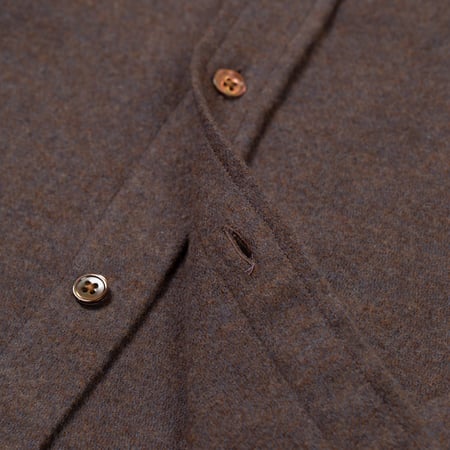 PORTUGUESE FLANNEL detail Suavis Shirt Brown (3)