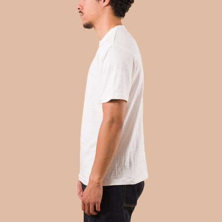 Lot 4601 No Print T-Shirt Off White