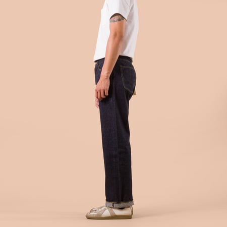 worn side flaneurs STUDIO D'ARTISAN SD-1102 13.5oz Ishikawadai Wide Straight