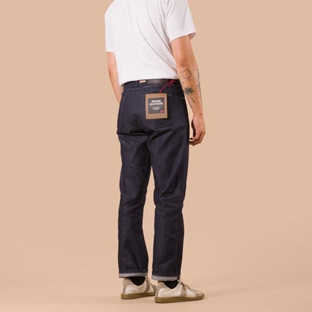 flaneurs NAKED & FAMOUS TrueGuy Indigo Selvedge worn back