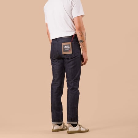 flaneurs NAKED & FAMOUS WeirdGuy Indigo Selvedge worn back