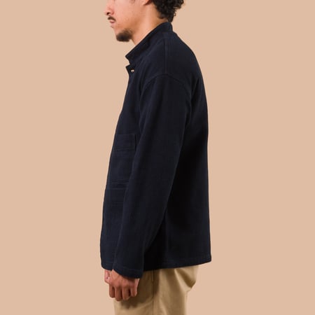 Flaneurs FOB Factory F2468 Sashiko Jacket worn side