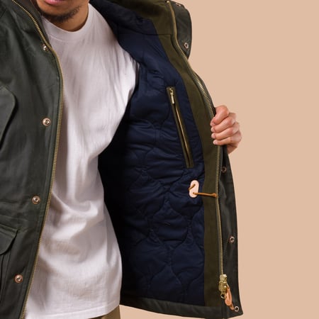 MANIFATTURA CECCARELLI parka flâneurs New Fisherman Parka Dark Green detail 1