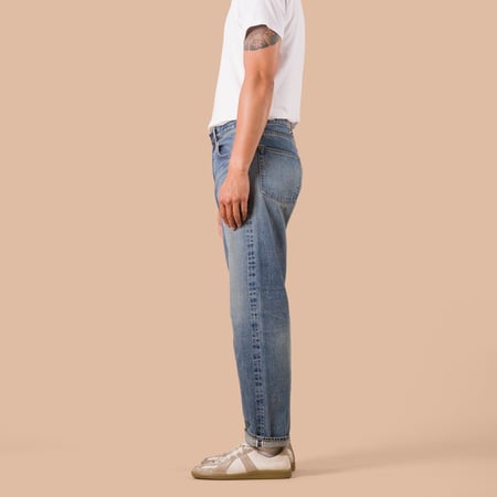 Flaneurs FOB Factory F160 '66 Type Selvedge Denim worn side
