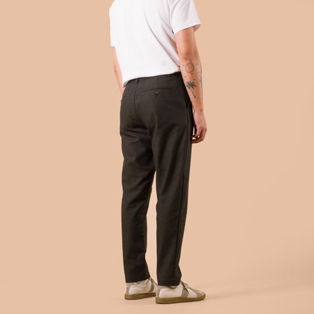 Recycled Italian Tweed Military Chino Olive