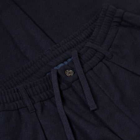 flaneurs details UNIVERSAL WORKS Dublin Wool Mix Oxford Pant Dark Navy (3)