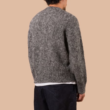 Image Flâneurs J. PRESS / Shaggy Dog Crew Neck Sweater Heather Grey dos