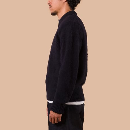 Image Flâneurs J. PRESS / Shaggy Dog Sweater Skipper Polo Navy profil