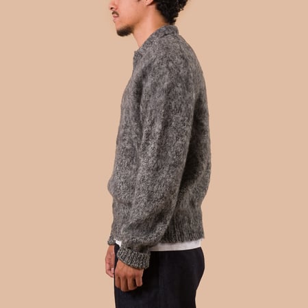 Image Flâneurs J. PRESS / Shaggy Dog Sweater Skipper Polo Heather Gray profil