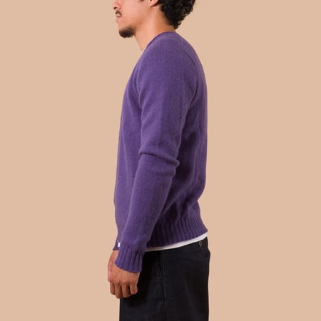 Image Flâneurs JAMIESON'S / Crewneck Saddle Shoulder Sweater Purple profil