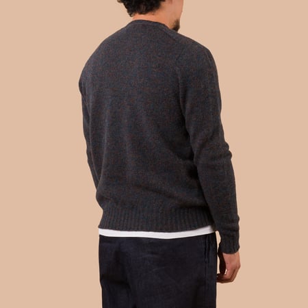 Image Flâneurs JAMIESON'S / Crewneck Saddle Shoulder Sweater Rosewood dos