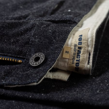 Flaneurs details FOB Factory F0550 Denim Works Trousers (1)