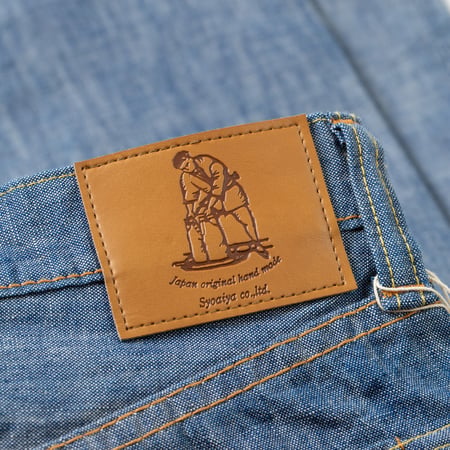 flaneurs details PURE BLUE JAPAN 1186-2 14oz Slub Chambray Relaxed Tapered (4)