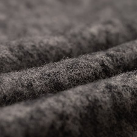Image Flâneurs J. PRESS / Shaggy Dog Crew Neck Sweater Heather Grey détail matière
