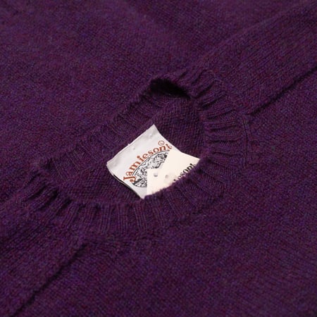 Crewneck Saddle Shoulder Sweater Loganberry