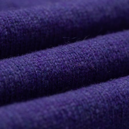 Image Flâneurs JAMIESON'S / Crewneck Saddle Shoulder Sweater Lupin détail matière