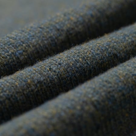 Image flâneurs JAMIESON'S / Crewneck Saddle Shoulder Sweater Yell Sound Blue détail matière