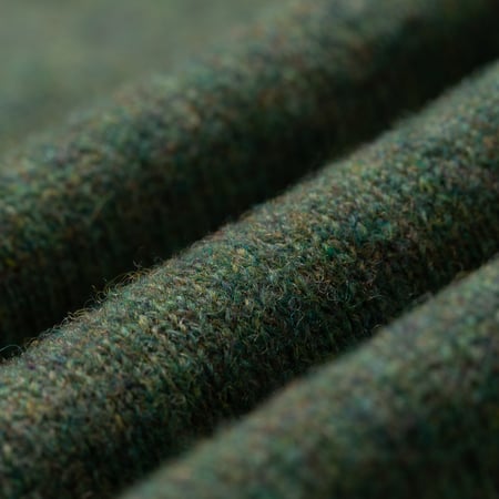 Image Flâneurs JAMIESON'S / Crewneck Saddle Shoulder Sweater Moorgrass détail matière