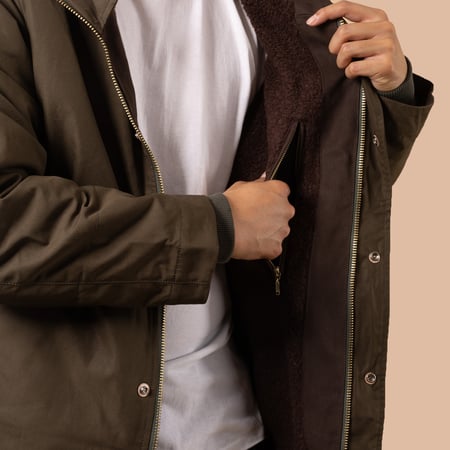 Image Flâneurs MANIFATTURA CECCARELLI / Lined Shelter Jacket Military Green détail 2