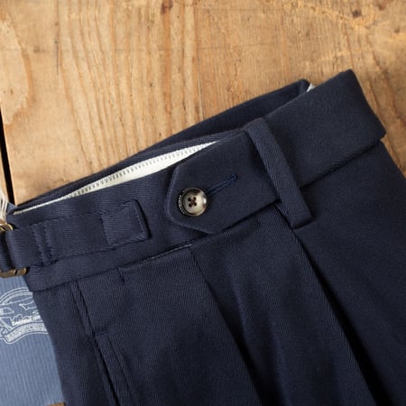 detail flaneurs BARNSTORMER 1849 FOB Factory American Fit Dobby Chinos Navy 1