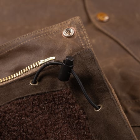 Image flâneurs MANIFATTURA CECCARELLI / Long Mountain Jacket Dark Tan détail 1