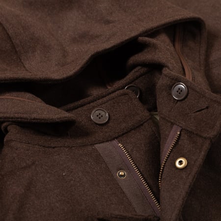 Image Flâneurs FRIZMWORKS / Wool Vincent Fishtail Parka Brown détail 3