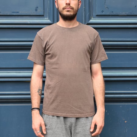 Short Sleeve Crew T-Shirt P-Brown