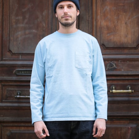 Heavy Raglan Pocket T-shirt LS P-Soda