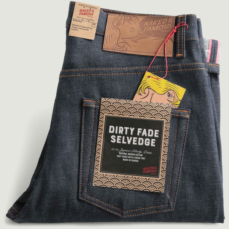 vignette flâneurs NAKED & FAMOUS EasyGuy Dirty Fade Selvedge