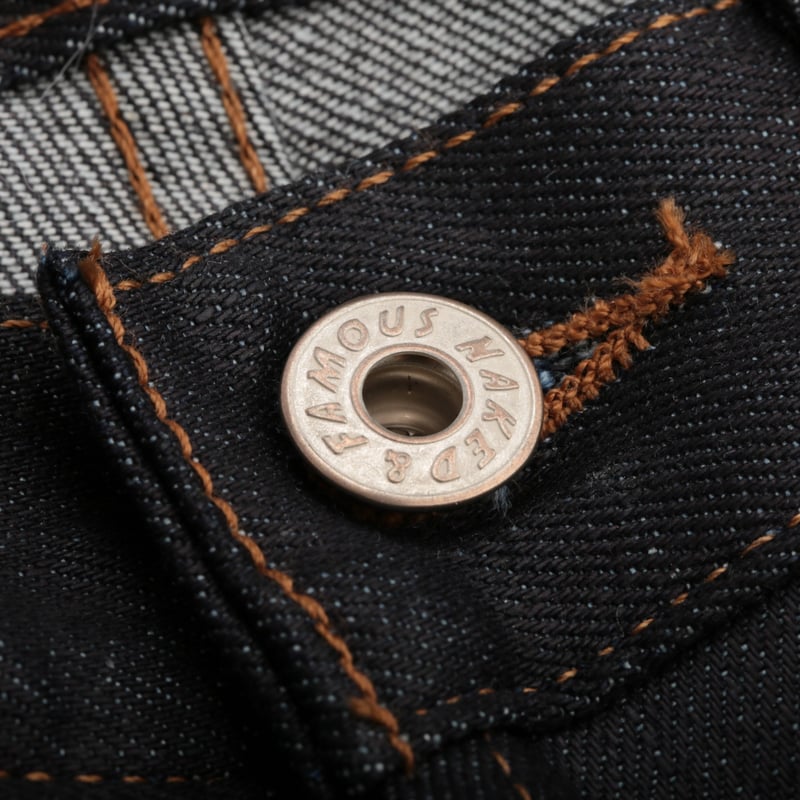 NAKED & FAMOUS SuperGuy Nightshade Stretch Selvedge Button Fly Jeans