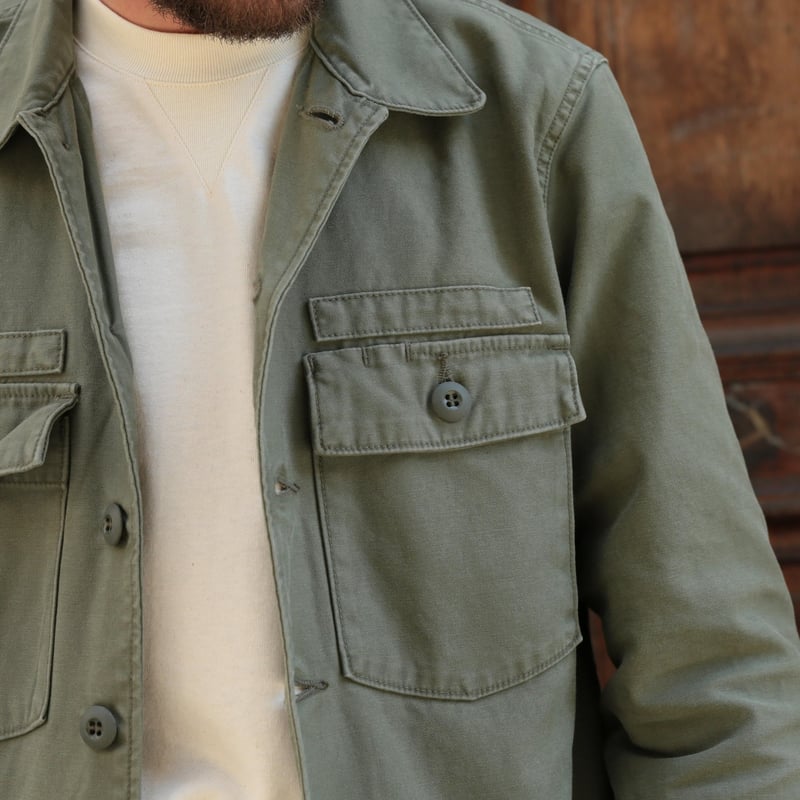 F2362 Fatigue Shirt Jacket Olive