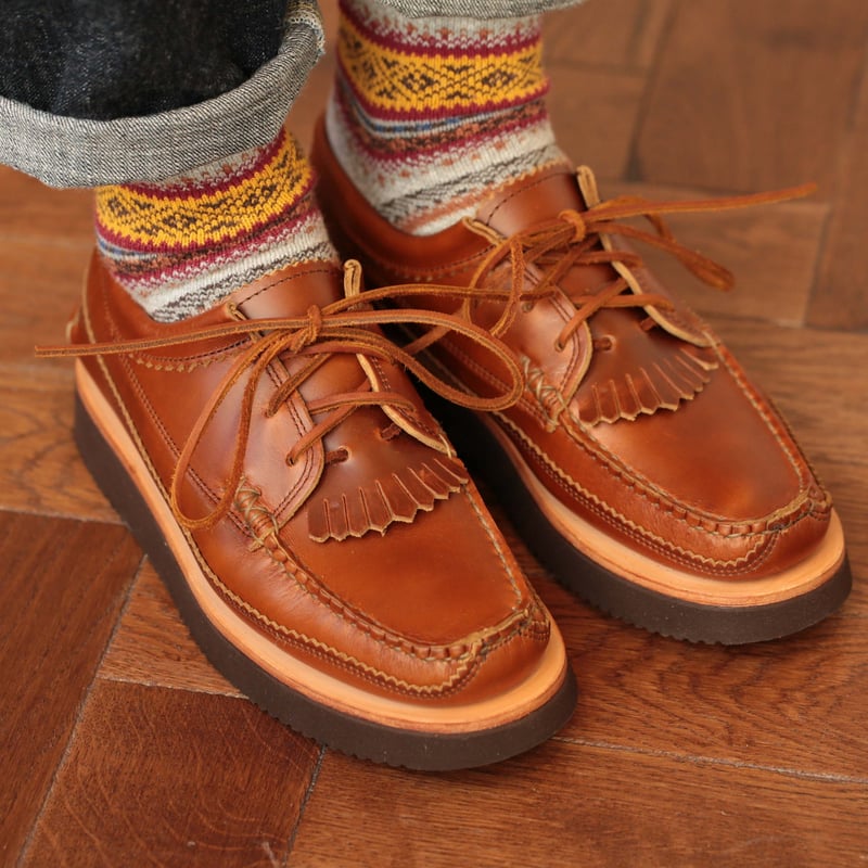 Blucher DB with Kiltie in Whisky Color