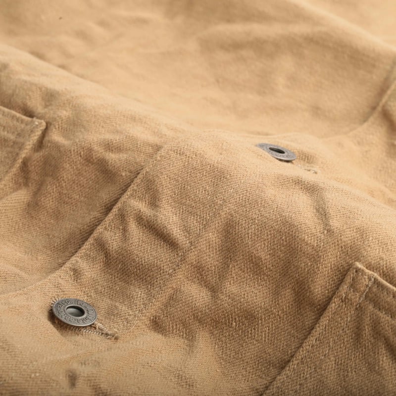 03501-KHBESF 12oz Coverall Jacket Khaki Beige