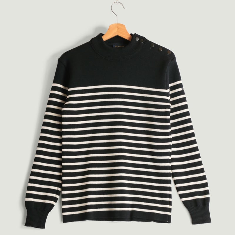 Navy/Ecru Striped Sailor Sweater