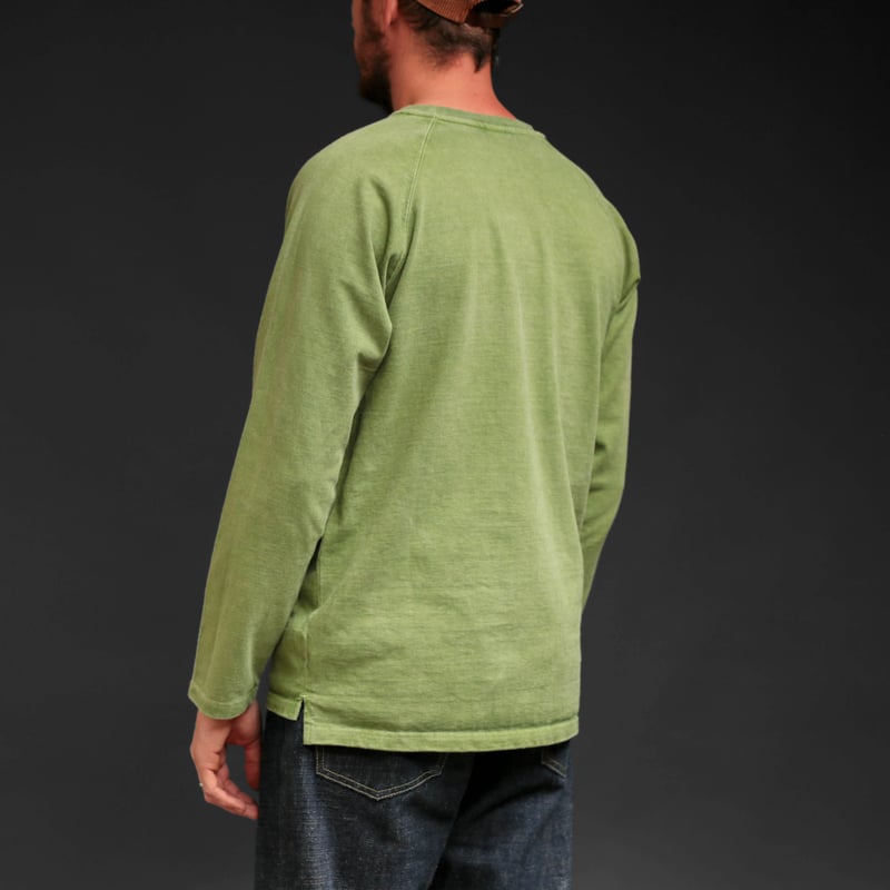 Heavy Raglan LS Pocket T-Shirt P-Matcha
