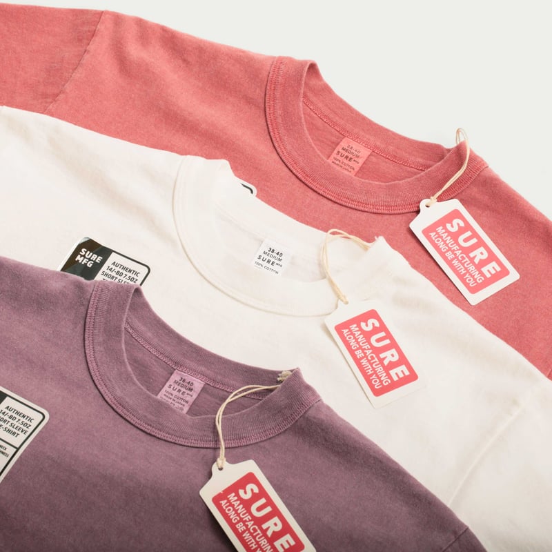 "SURE MFG" 7.5oz Pocket S/S Tee Sweet Chili