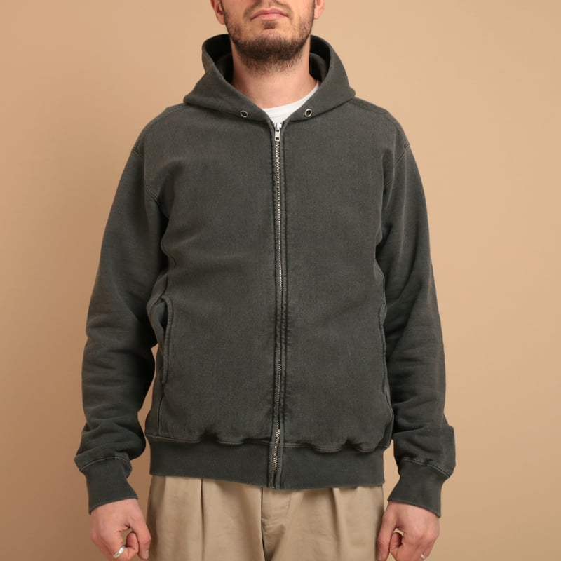 Heavy Zip Hood Sweat P-Black