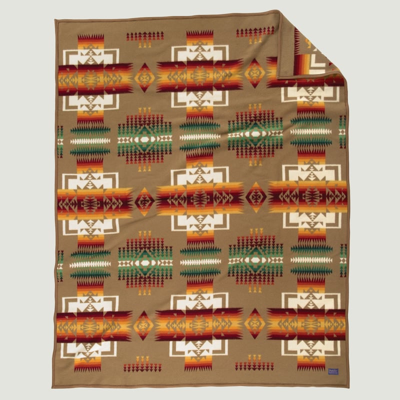 Large Chief Joseph Blanket in Khaki