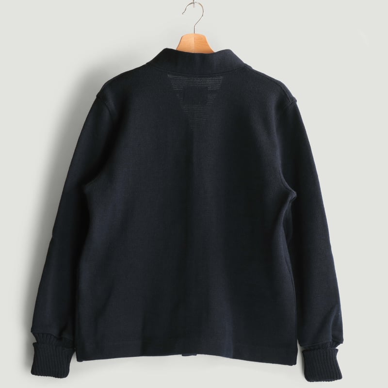 Classic Wool Cardigan Sweater Dark Navy