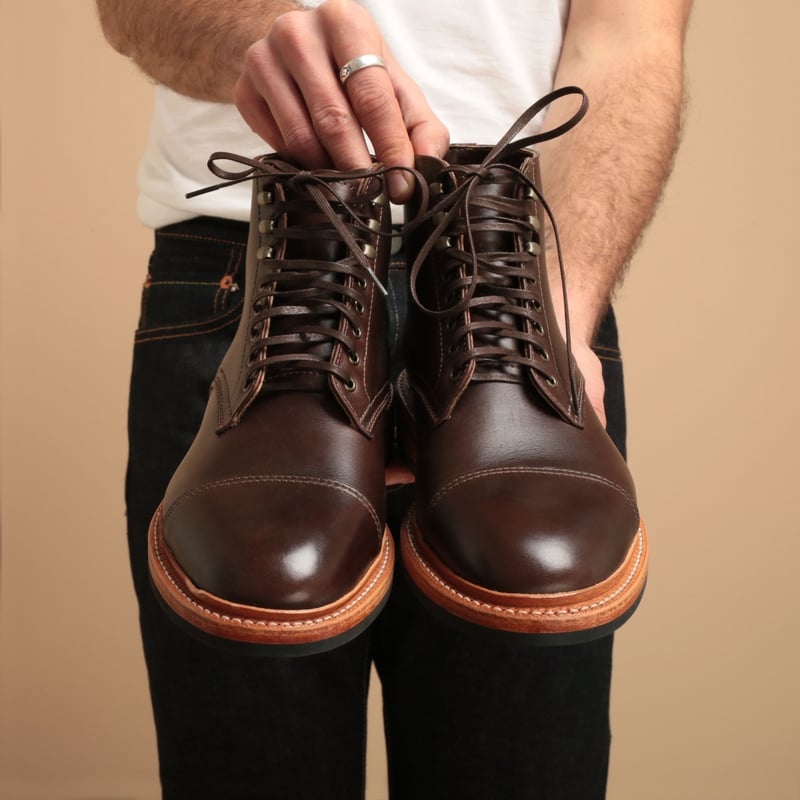 Cap-Toe Lakeshore Boot Brown Chromexcel