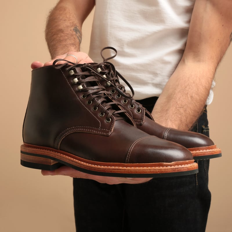 Cap-Toe Lakeshore Boot Brown Chromexcel